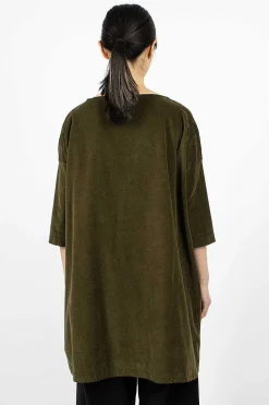 Album di Famiglia 31_192 Boatneck Tunic Olive| Tops