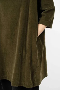 Album di Famiglia 31_192 Boatneck Tunic Olive| Tops