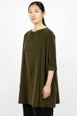Album di Famiglia 31_192 Boatneck Tunic Olive| Tops