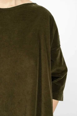 Album di Famiglia 31_192 Boatneck Tunic Olive| Dresses