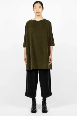 Album di Famiglia 31_192 Boatneck Tunic Olive| Dresses
