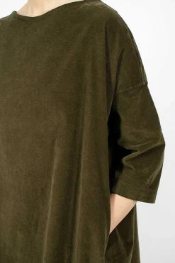 Album di Famiglia 31_192 Boatneck Tunic Olive| Dresses