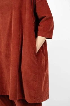 Album di Famiglia 31_192 Boatneck Tunic Red| Tops