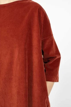 Album di Famiglia 31_192 Boatneck Tunic Red| Tops