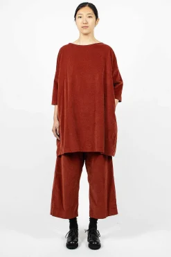 Album di Famiglia 31_192 Boatneck Tunic Red| Dresses