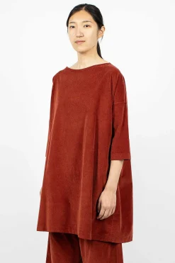 Album di Famiglia 31_192 Boatneck Tunic Red| Dresses
