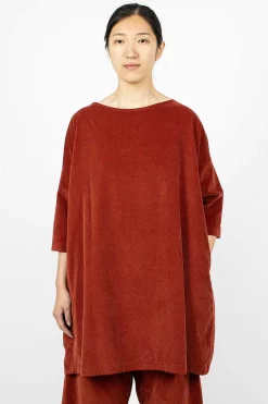 Album di Famiglia 31_192 Boatneck Tunic Red| Dresses