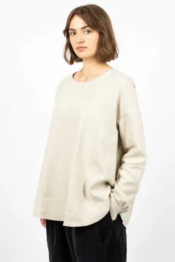 Album di Famiglia 12_96 Linen T-Shirt Natural| Tops