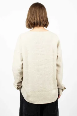 Album di Famiglia 12_96 Linen T-Shirt Natural| Tops