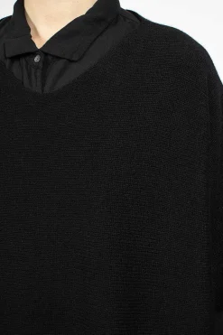 Album di Famiglia 40_217 Maxi Jumper Black| Knitwear
