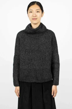 Album di Famiglia 40_213 Oversized High Neck Slate| Knitwear