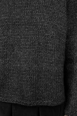 Album di Famiglia 40_213 Oversized High Neck Slate| Knitwear