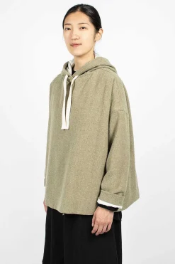 Album di Famiglia 40_210 Oversized Hoodie Olive| Tops