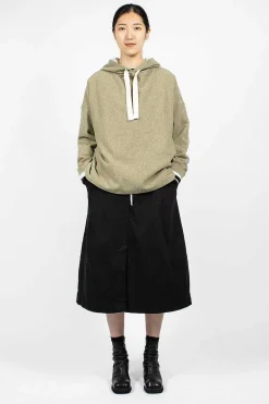 Album di Famiglia 40_210 Oversized Hoodie Olive| Knitwear