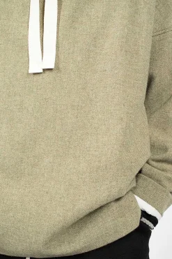 Album di Famiglia 40_210 Oversized Hoodie Olive| Knitwear