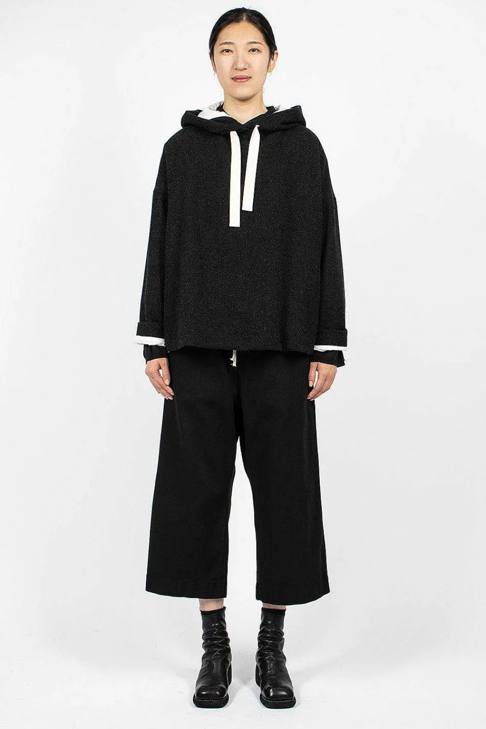Album di Famiglia 40_210 Oversized Hoodie Slate| Knitwear