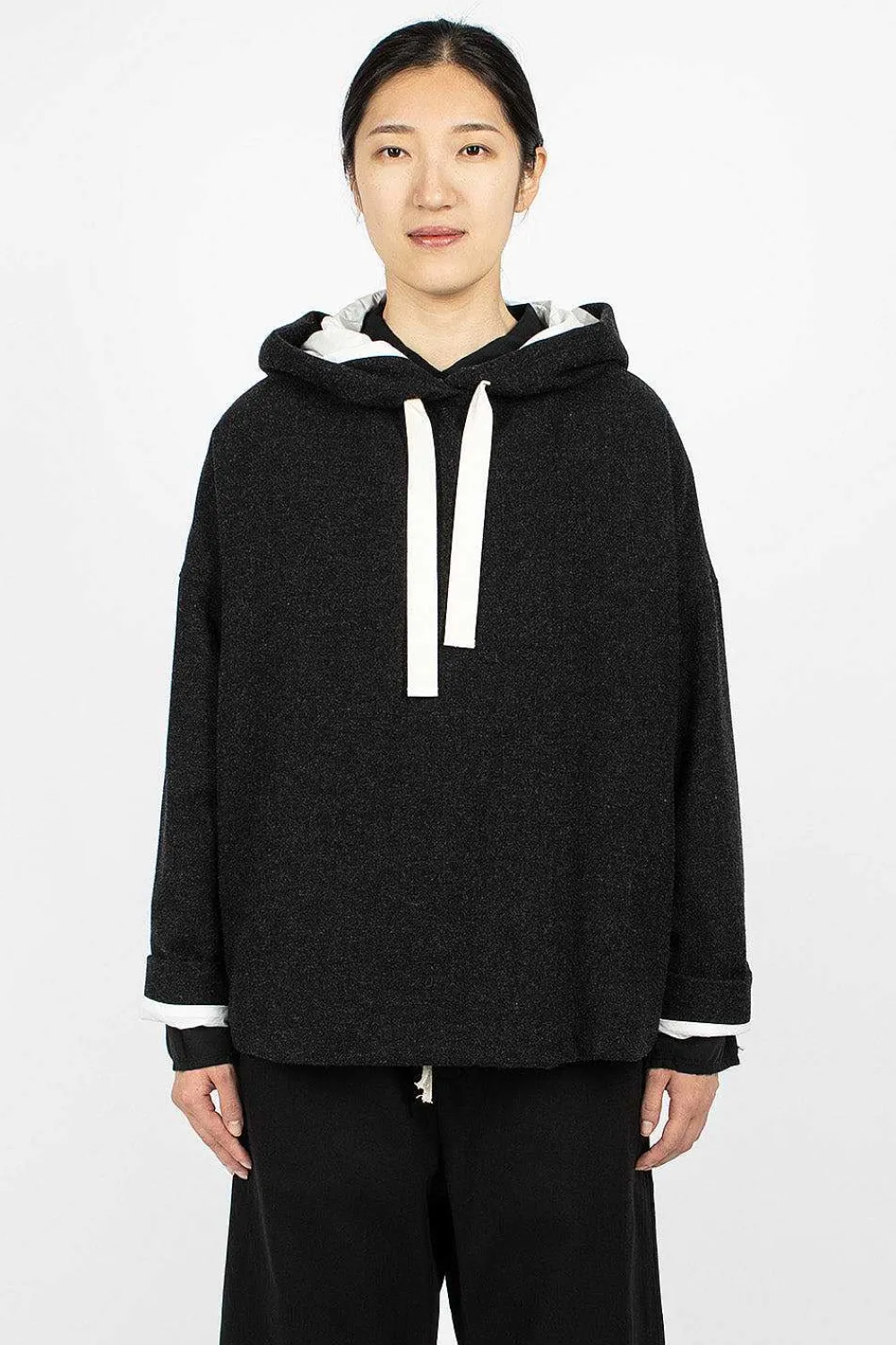 Album di Famiglia 40_210 Oversized Hoodie Slate| Knitwear