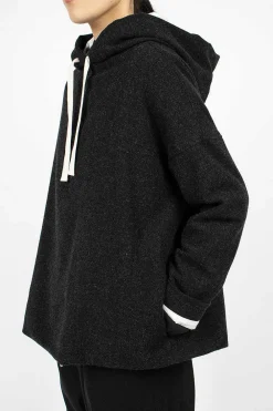 Album di Famiglia 40_210 Oversized Hoodie Slate| Knitwear