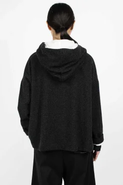 Album di Famiglia 40_210 Oversized Hoodie Slate| Knitwear