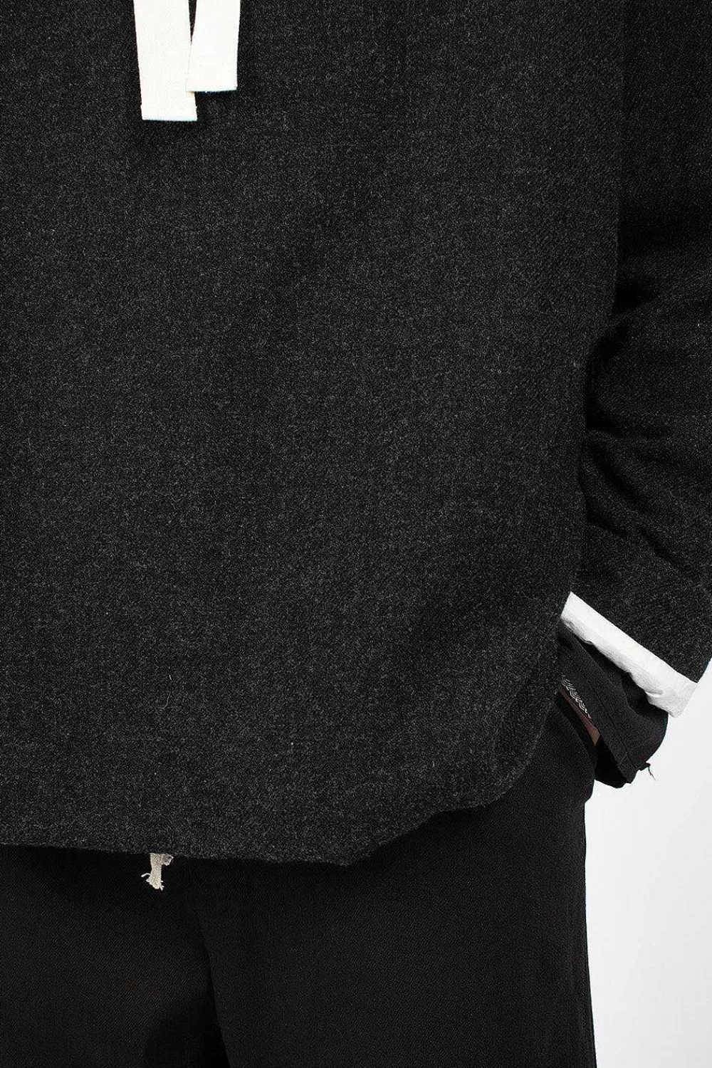 Album di Famiglia 40_210 Oversized Hoodie Slate| Knitwear