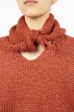 Album di Famiglia 94_63 Scout Scarf Red| Knitwear