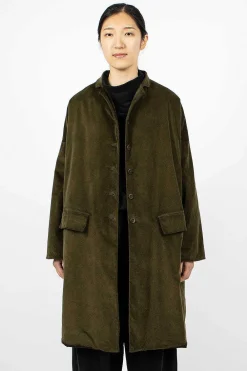 Album di Famiglia 45_29 Velvet Coat Olive| Outerwear