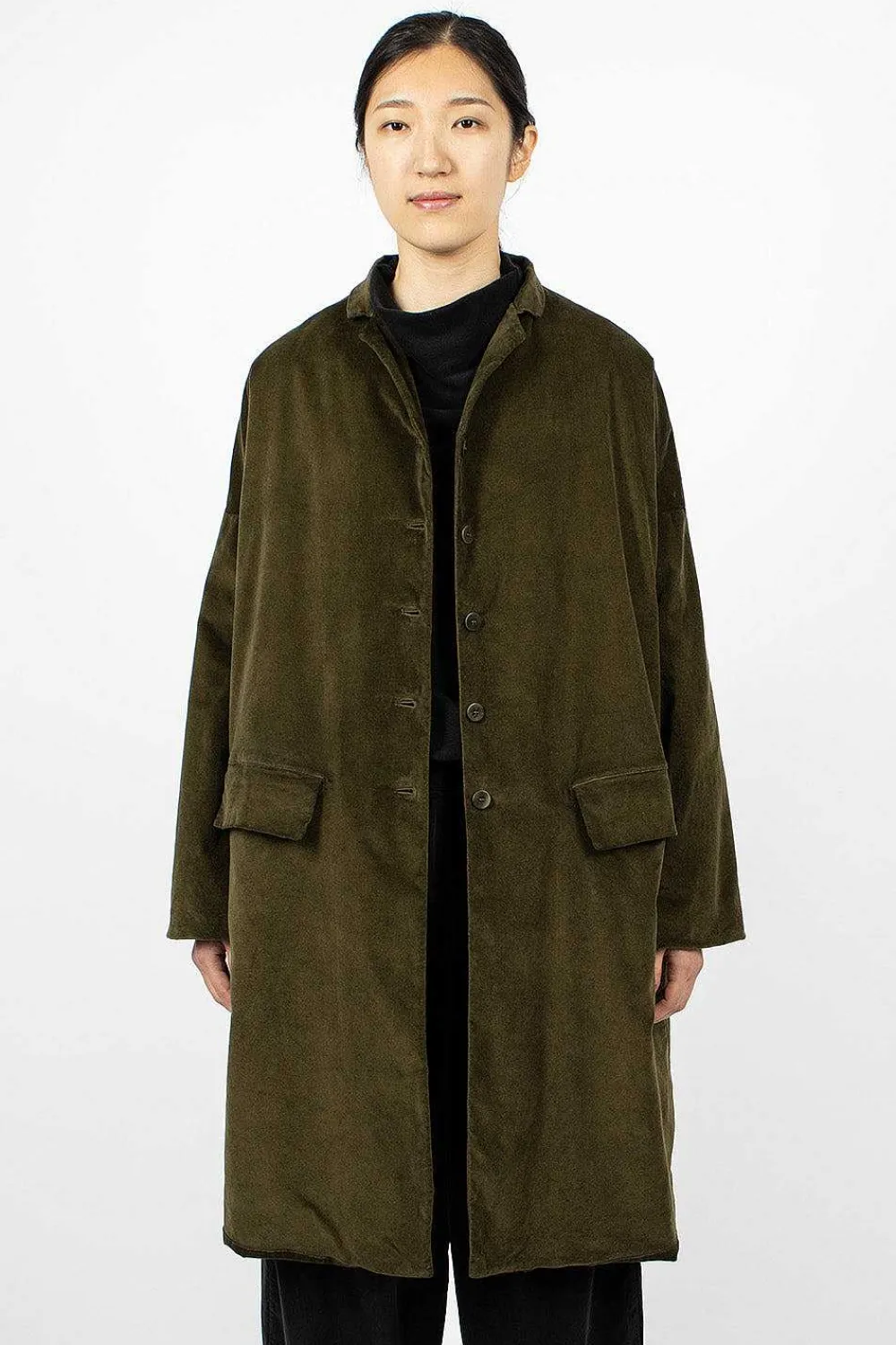 Album di Famiglia 45_29 Velvet Coat Olive| Outerwear