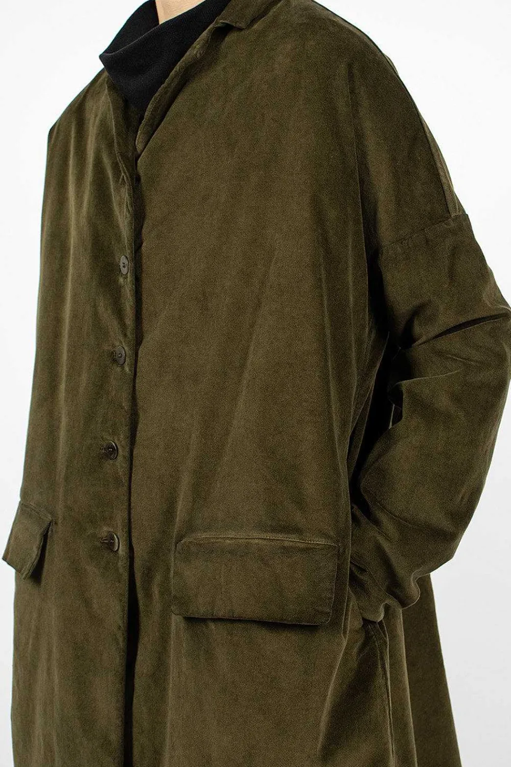 Album di Famiglia 45_29 Velvet Coat Olive| Outerwear