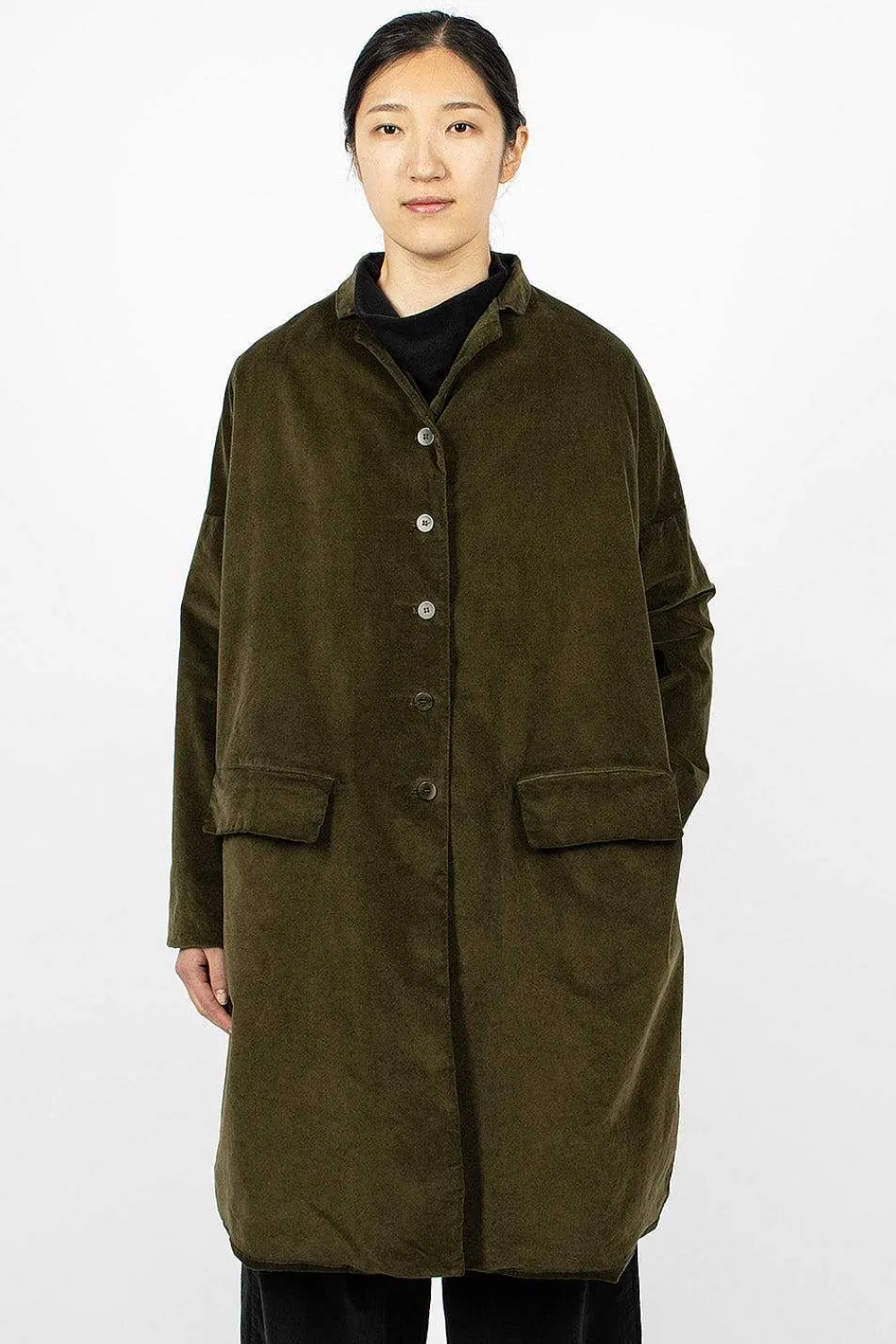 Album di Famiglia 45_29 Velvet Coat Olive| Outerwear