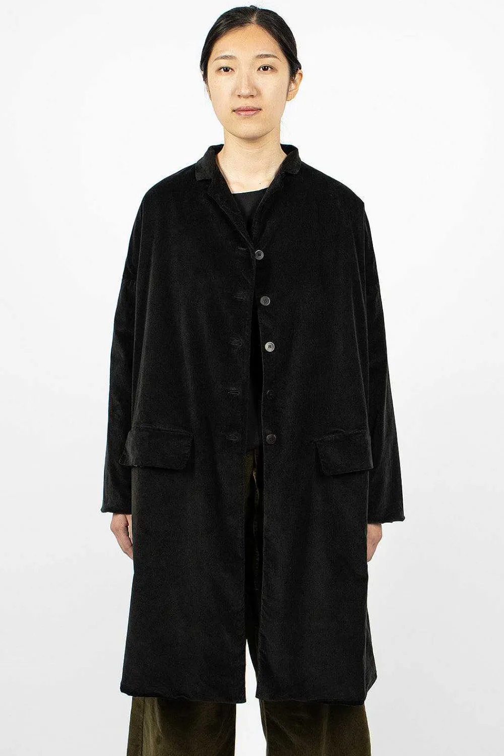 Album di Famiglia 45_29 Velvet Coat Slate| Outerwear