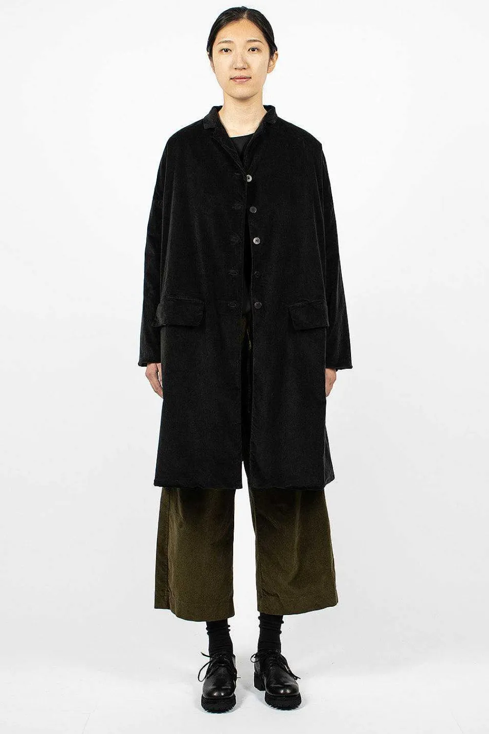 Album di Famiglia 45_29 Velvet Coat Slate| Outerwear
