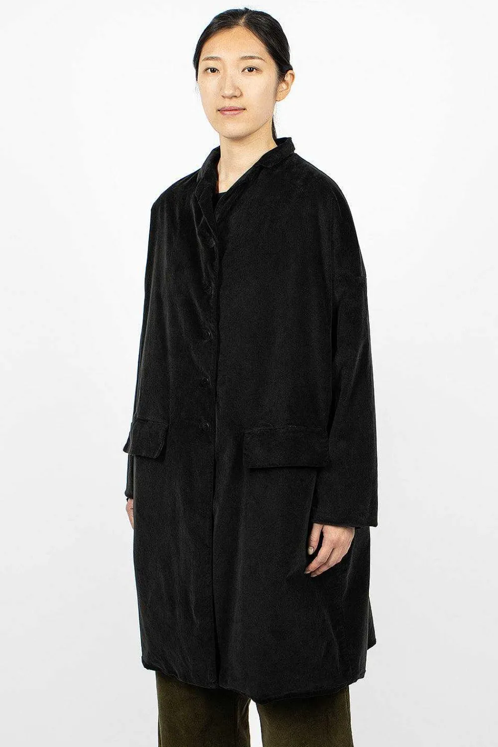 Album di Famiglia 45_29 Velvet Coat Slate| Outerwear