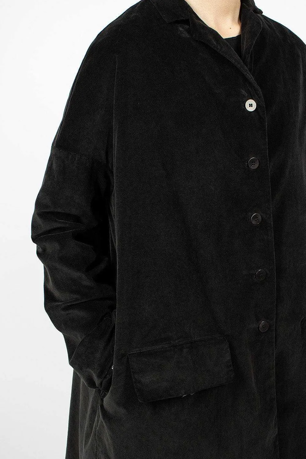 Album di Famiglia 45_29 Velvet Coat Slate| Outerwear