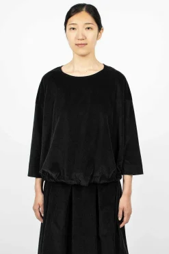 Album di Famiglia 40_211 Velvet Jumper Slate| Tops