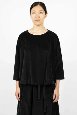 Album di Famiglia 40_211 Velvet Jumper Slate| Tops