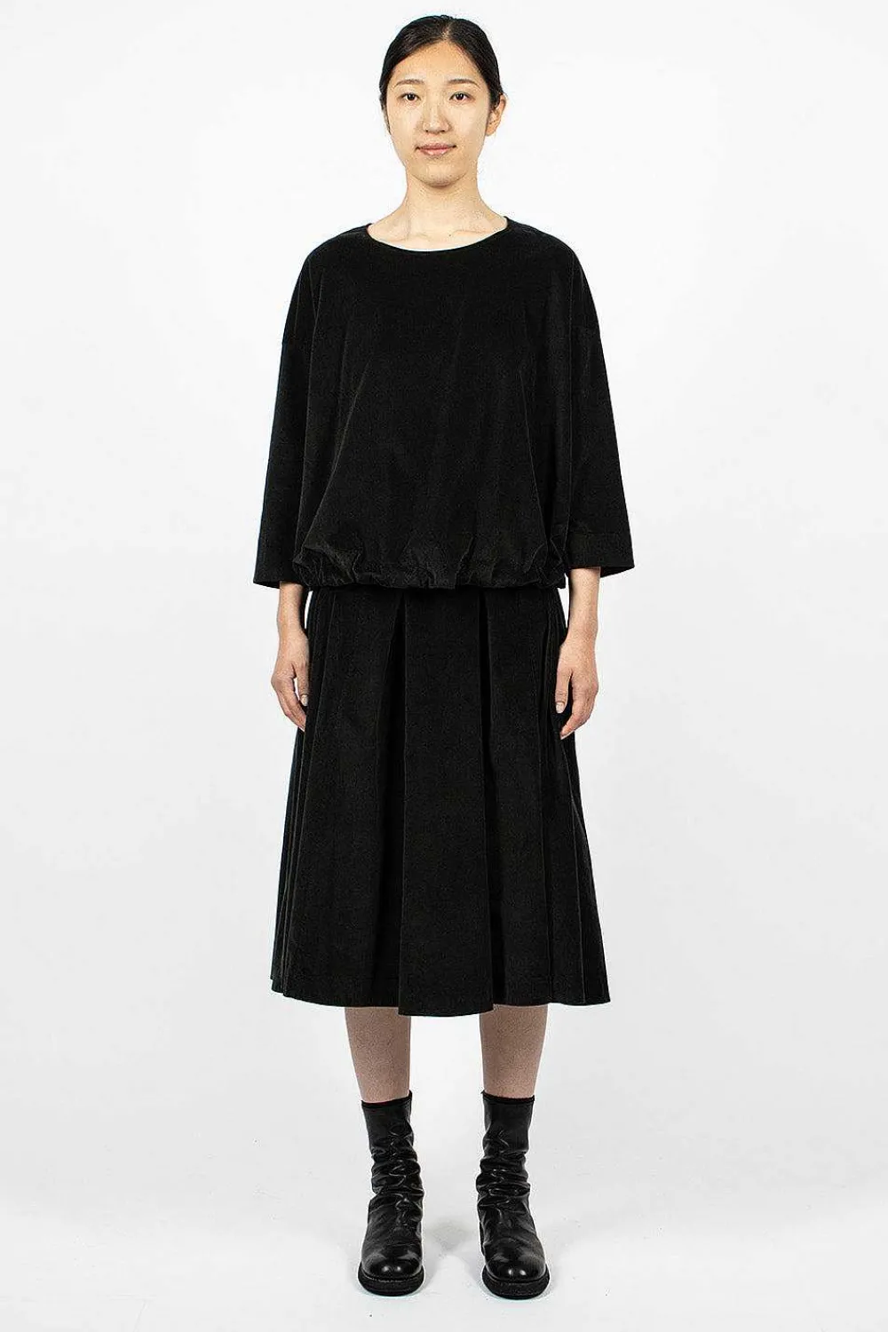 Album di Famiglia 40_211 Velvet Jumper Slate| Tops