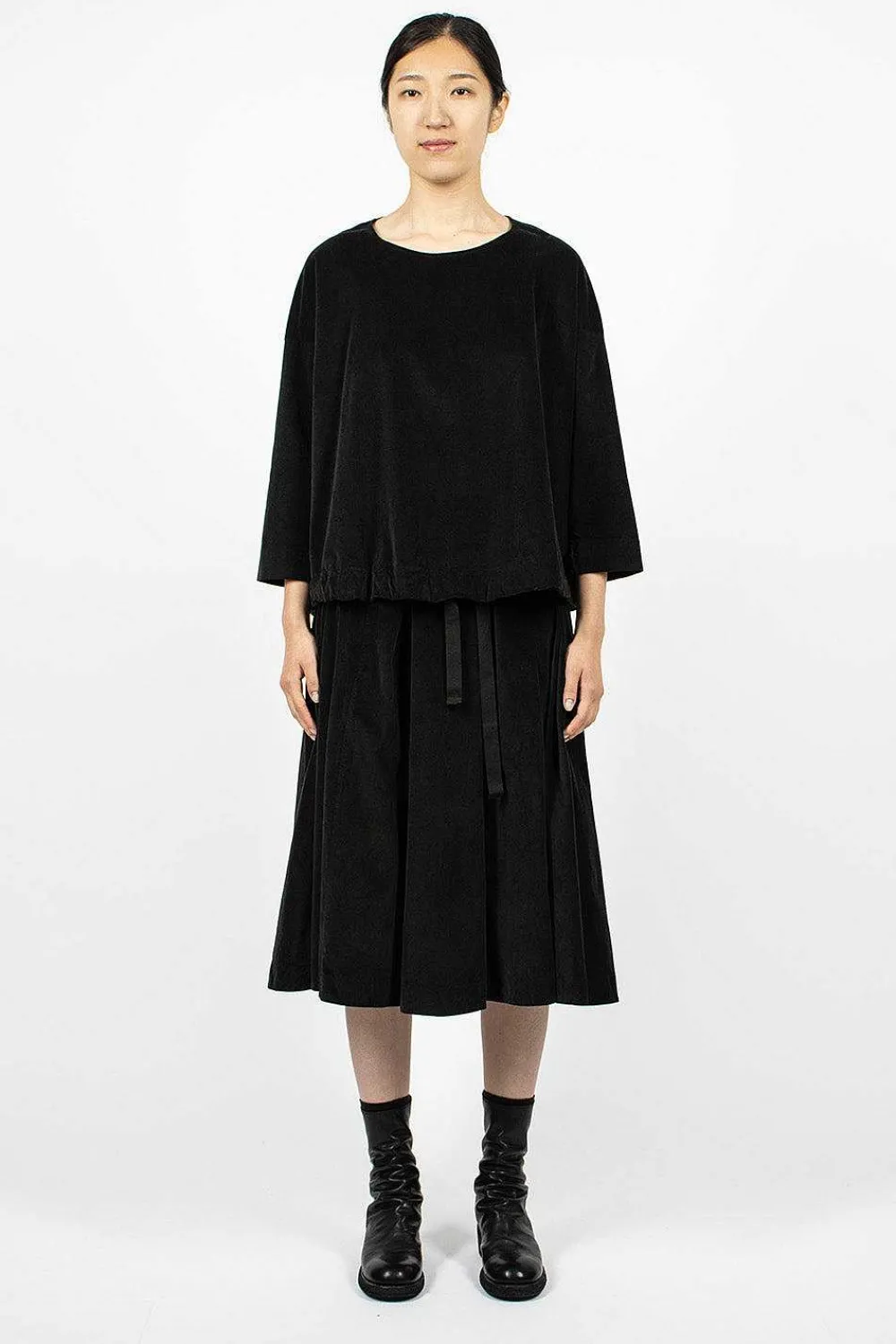 Album di Famiglia 40_211 Velvet Jumper Slate| Tops