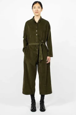 Album di Famiglia 60_03 Velvet Jumpsuit Olive| Trousers