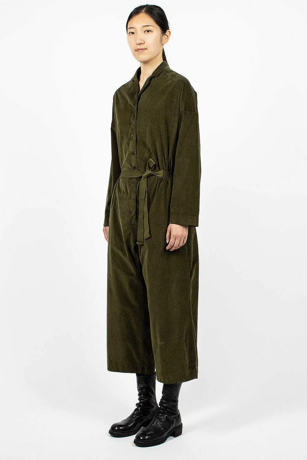 Album di Famiglia 60_03 Velvet Jumpsuit Olive| Trousers