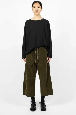 Album di Famiglia 23_206 Velvet W&S Trouser Olive| Trousers