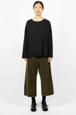 Album di Famiglia 23_206 Velvet W&S Trouser Olive| Trousers
