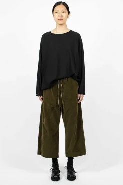 Album di Famiglia 23_206 Velvet W&S Trouser Olive| Trousers