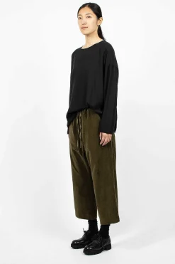 Album di Famiglia 23_206 Velvet W&S Trouser Olive| Trousers