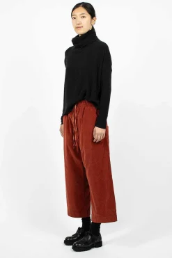 Album di Famiglia 23_206 Velvet W&S Trouser Red| Trousers