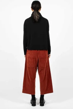 Album di Famiglia 23_206 Velvet W&S Trouser Red| Trousers