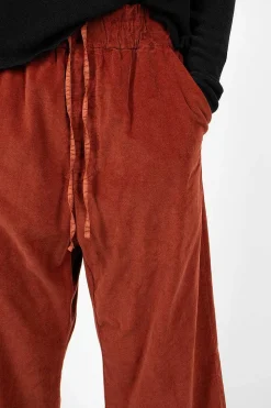Album di Famiglia 23_206 Velvet W&S Trouser Red| Trousers