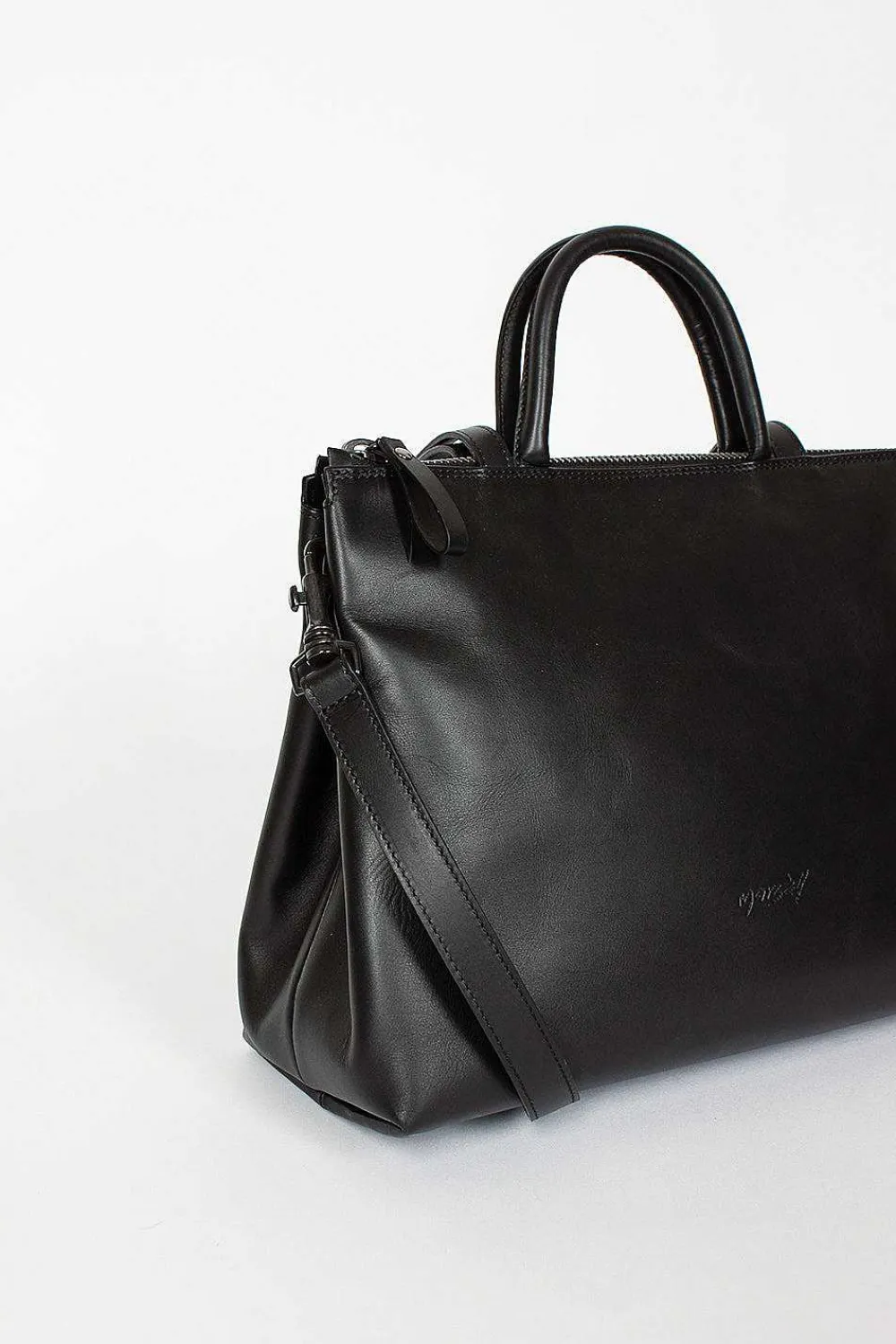 Marsell 4 Dritta Leather Tote Black| Bags
