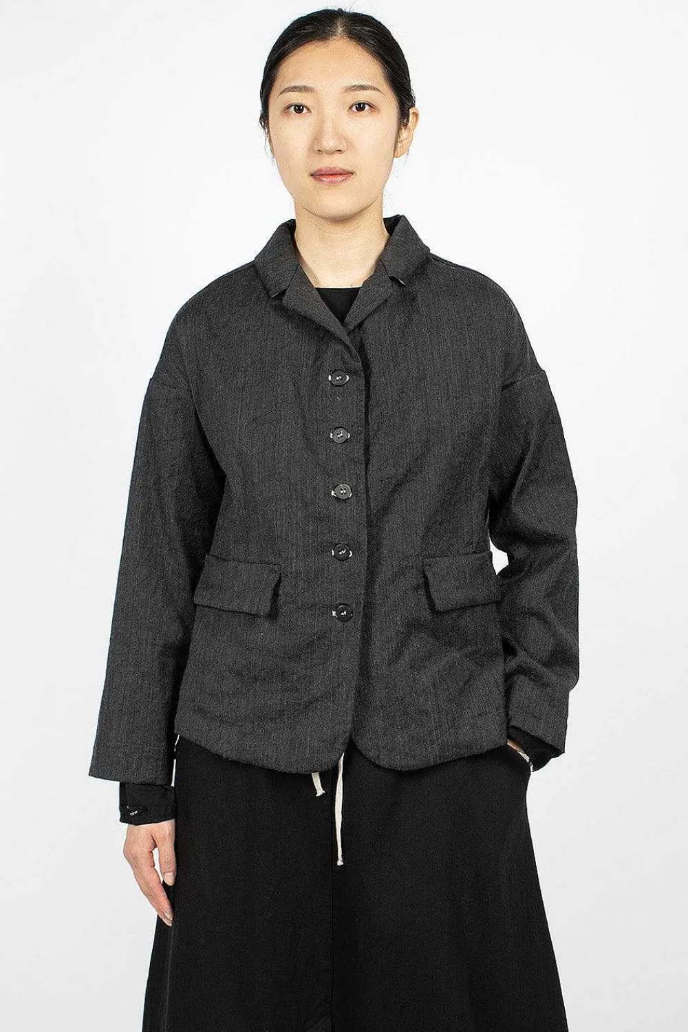 Album di Famiglia 4259 Loose Blazer Inox| Outerwear