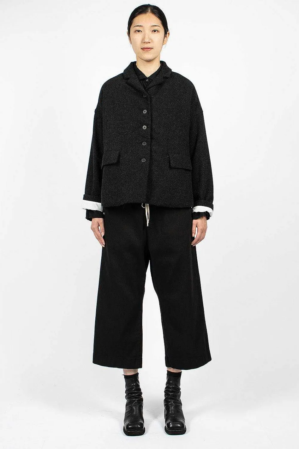 Album di Famiglia 4260 Loose Blazer Sw Slate| Outerwear