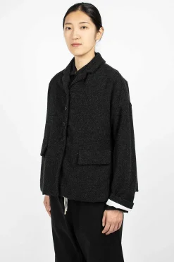 Album di Famiglia 4260 Loose Blazer Sw Slate| Outerwear